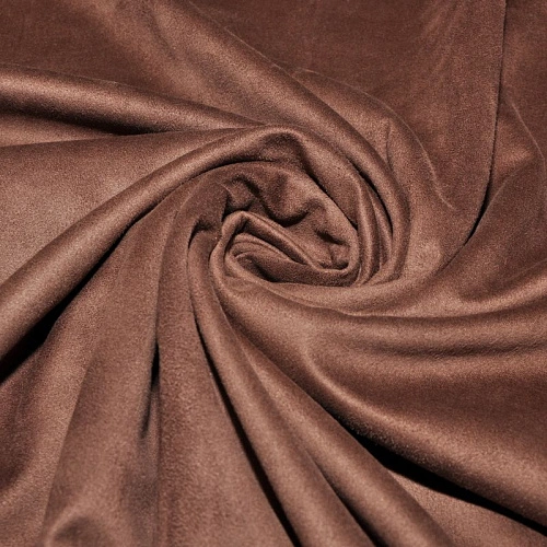 Замша на трикотаже (коричневый)