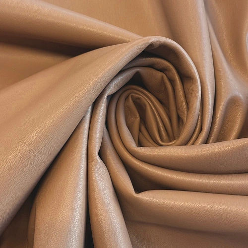 Экокожа на замшевой основе (бежевый)