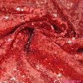 Пайетки на сетке (красный)