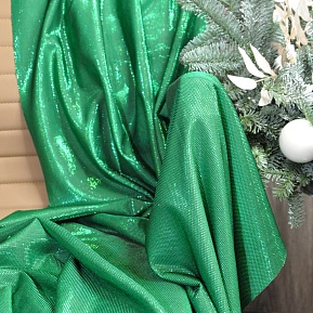 Трикотаж "Лунный свет" (изумрудный)