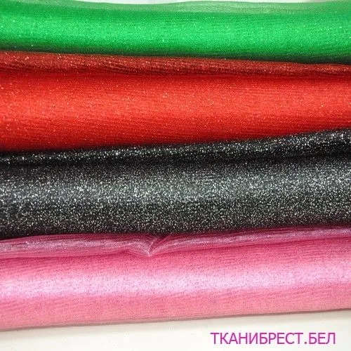 Фатин с блестками (зеленый)