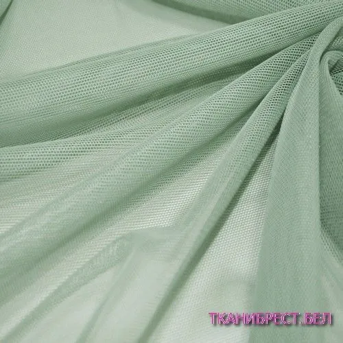 Ткань Сетка стрейчевая (светло-оливковый)