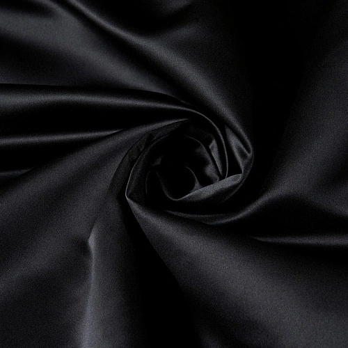 Атлас свадебный, черный