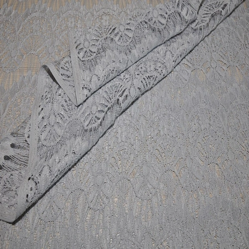 Гипюр " Реснички" 2 (серый)