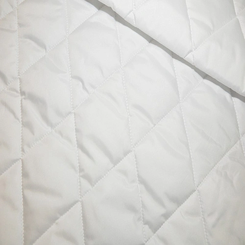 Плащевка стеганая "Ромбик" (белый)