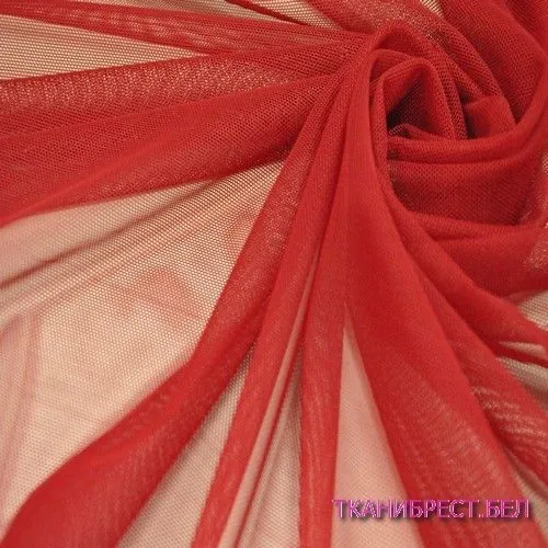 Ткань Сетка стрейчевая (вишнёвый)