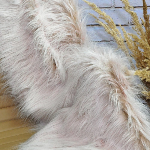 Мех длинноворсовый (пудра)