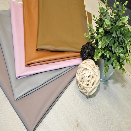 Кожзам на трикотажной основе (рыжий)