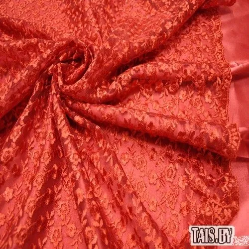 Гипюр Индонезия (красный №2)