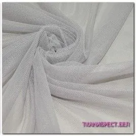 Ткань Сетка стрейчевая (светло-серый)