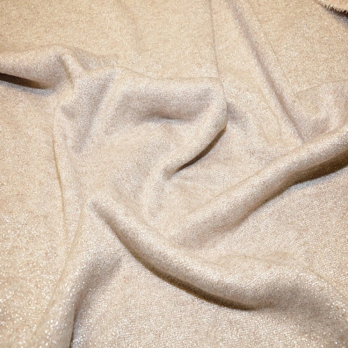 Трикотаж Ангора плотная с люрексом (беж)