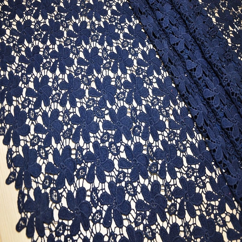 Кружево макраме (синий)