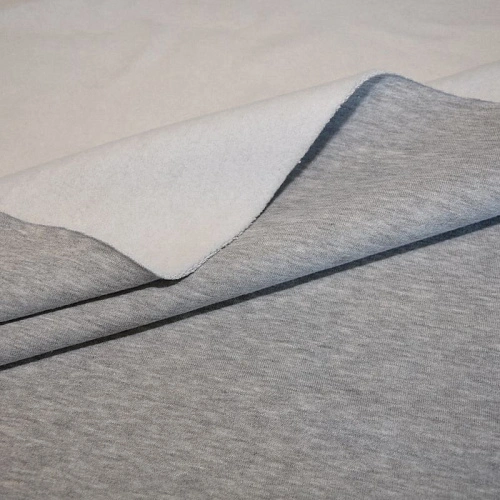 Футер 3-х нитка с начесом (светло-серый меланж)