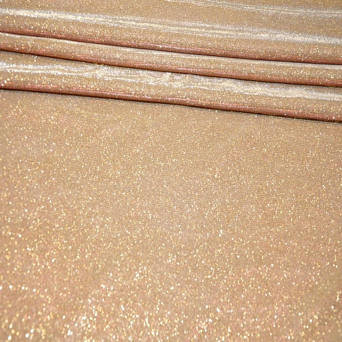 Трикотаж "Лунный свет" (золото+красный)