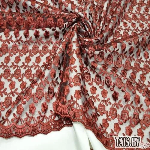 Гипюр Индонезия (бордовый)