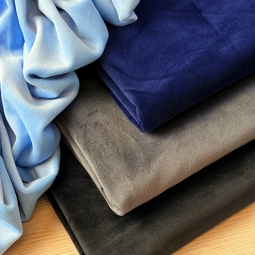 Велюр "Бамбук" (Голубой)