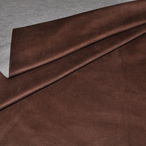 Замша на трикотаже (коричневый)