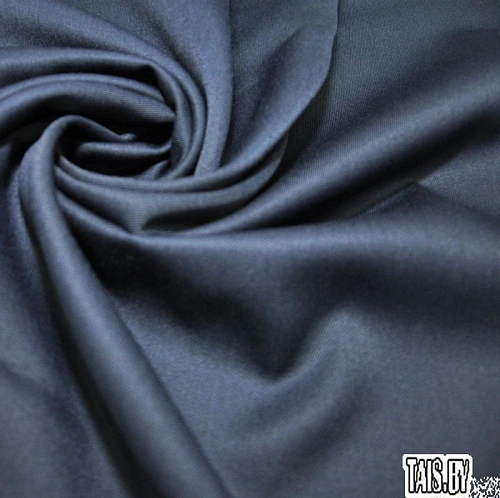 Костюмная ткань Полушерсть(синий)