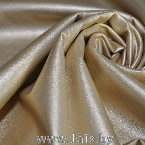 Кожзам на трикотаже (золото)