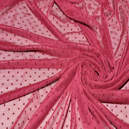 Сетка горох флок (марсала)