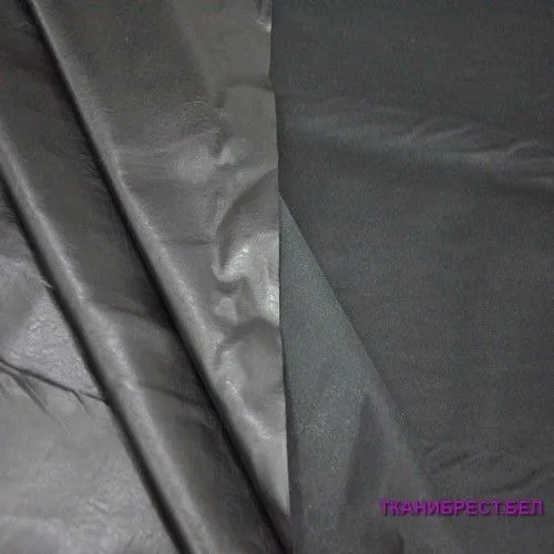 Кожзам на трикотаже (черный)