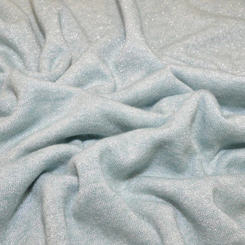 Трикотаж Ангора плотная с люрексом  (нежный голубой)