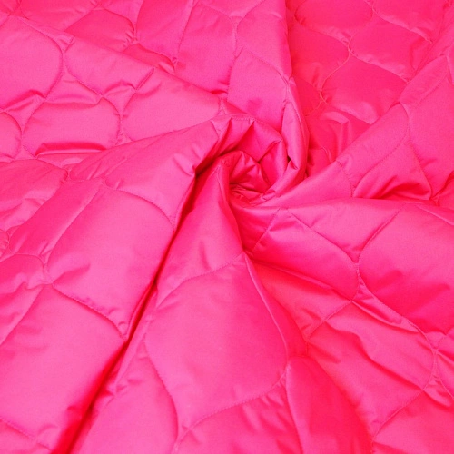 Плащевка стеганая "ЛУК" (фуксия)