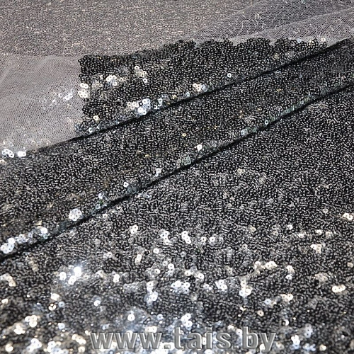 Пайетки на сетке (стальной)