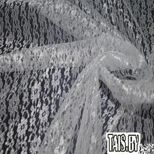 Гипюр тонкий, белый