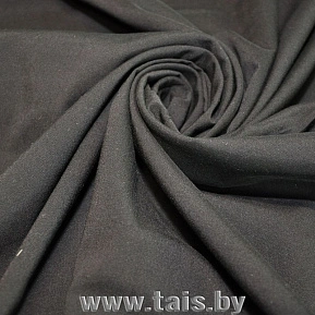 Штапель стрейчевый (черный)