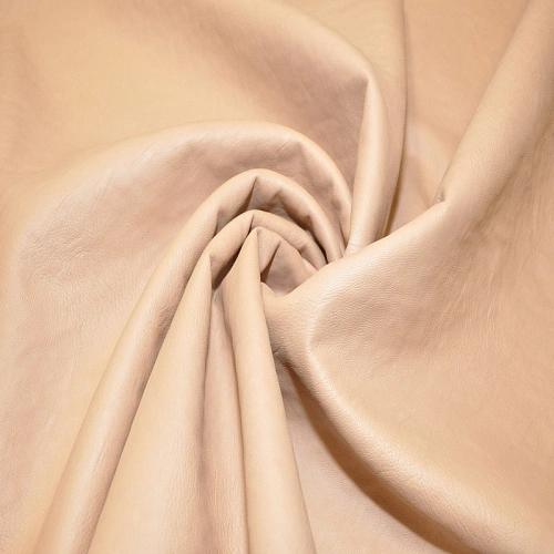 Дубленка-барашек (бежевая пудра)