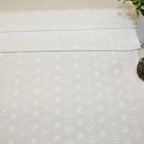 Батист вышитый "Ришелье" (белый) 5