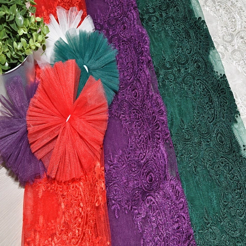 Вышивка на сетке 2 (молочный)