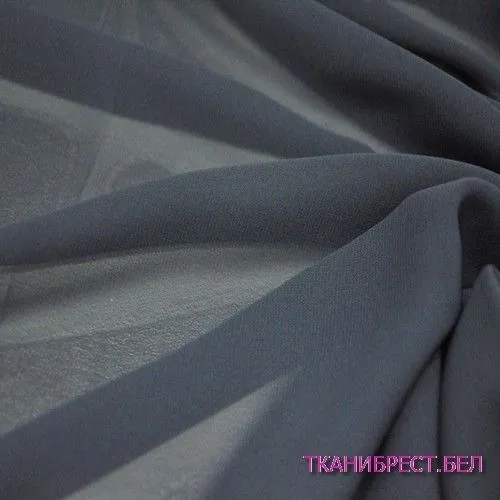 Шифон (синий) скидки на ткани в Минске оптом и в розницу | Трикотаж tais.by