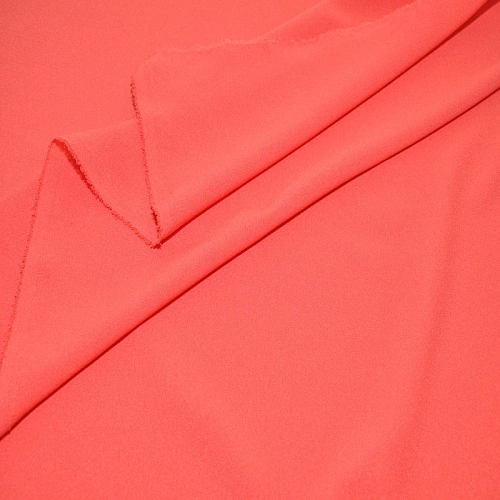 Креп-шифон (насыщенно-коралловый)