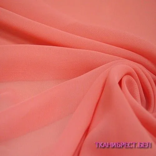 Шифон коралловый