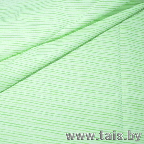 Ткань х/б плательная (салатовая полоска)