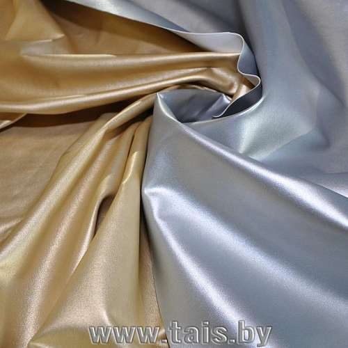 Кожзам на трикотаже (серебро)