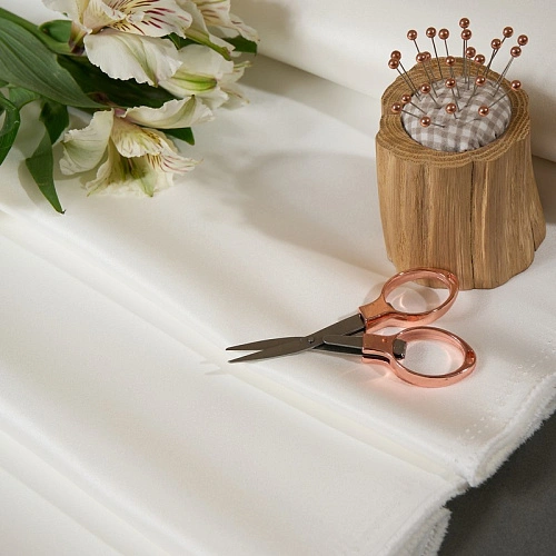 Атлас свадебный (молоко)