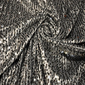 Пайетки на велюре (серебро)