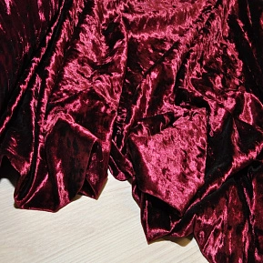 Велюр (Бархат) мрамор (марсала)