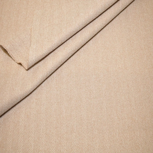 Пальтовый трикотаж Елочка  (беж)