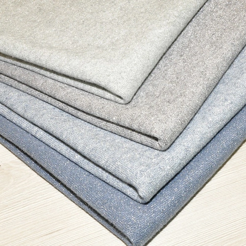 Трикотаж Ангора плотная с люрексом  (светло-серый)