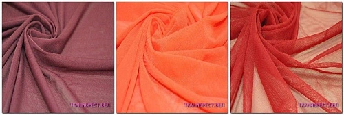 Ткань Сетка стрейчевая (бордовый)