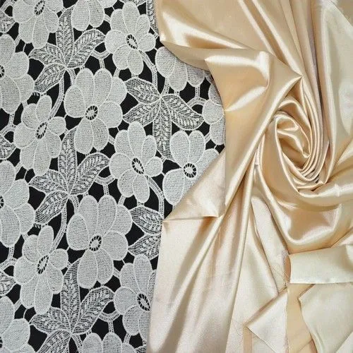 Кружево (бежевый с золотом)