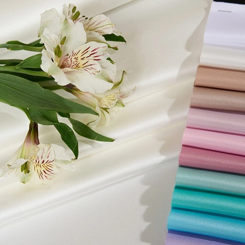 Атлас свадебный (молоко)