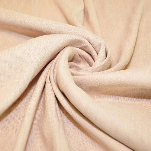 Лен умягченный  (бежевая пудра)