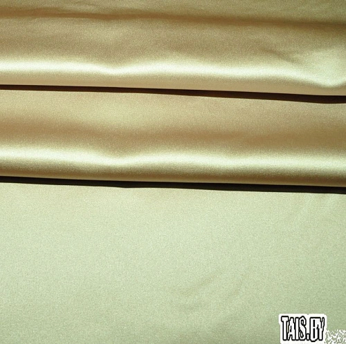 Атлас свадебный (бежевый)