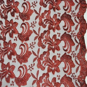 Гипюр Индонезия (темно-красный)