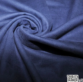 Замша на трикотаже (индиго)